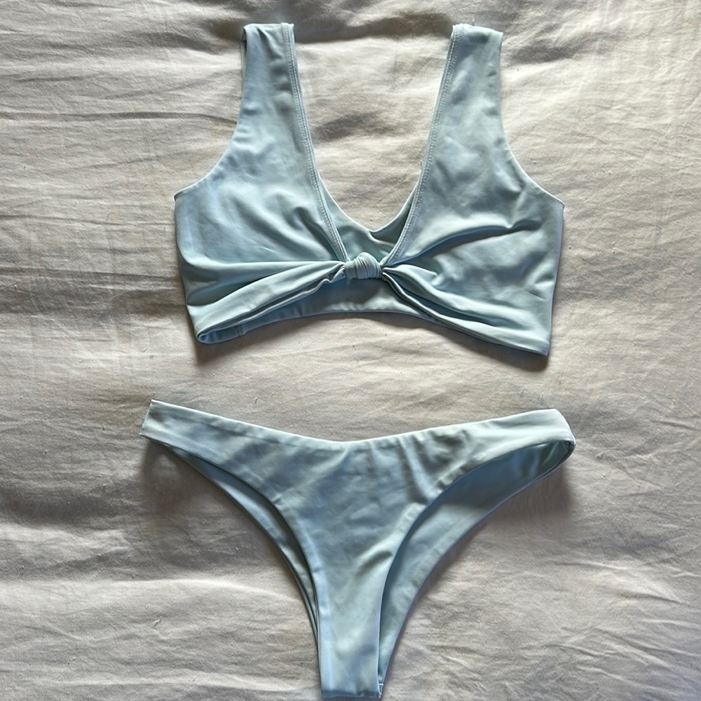Baby blue bikini set